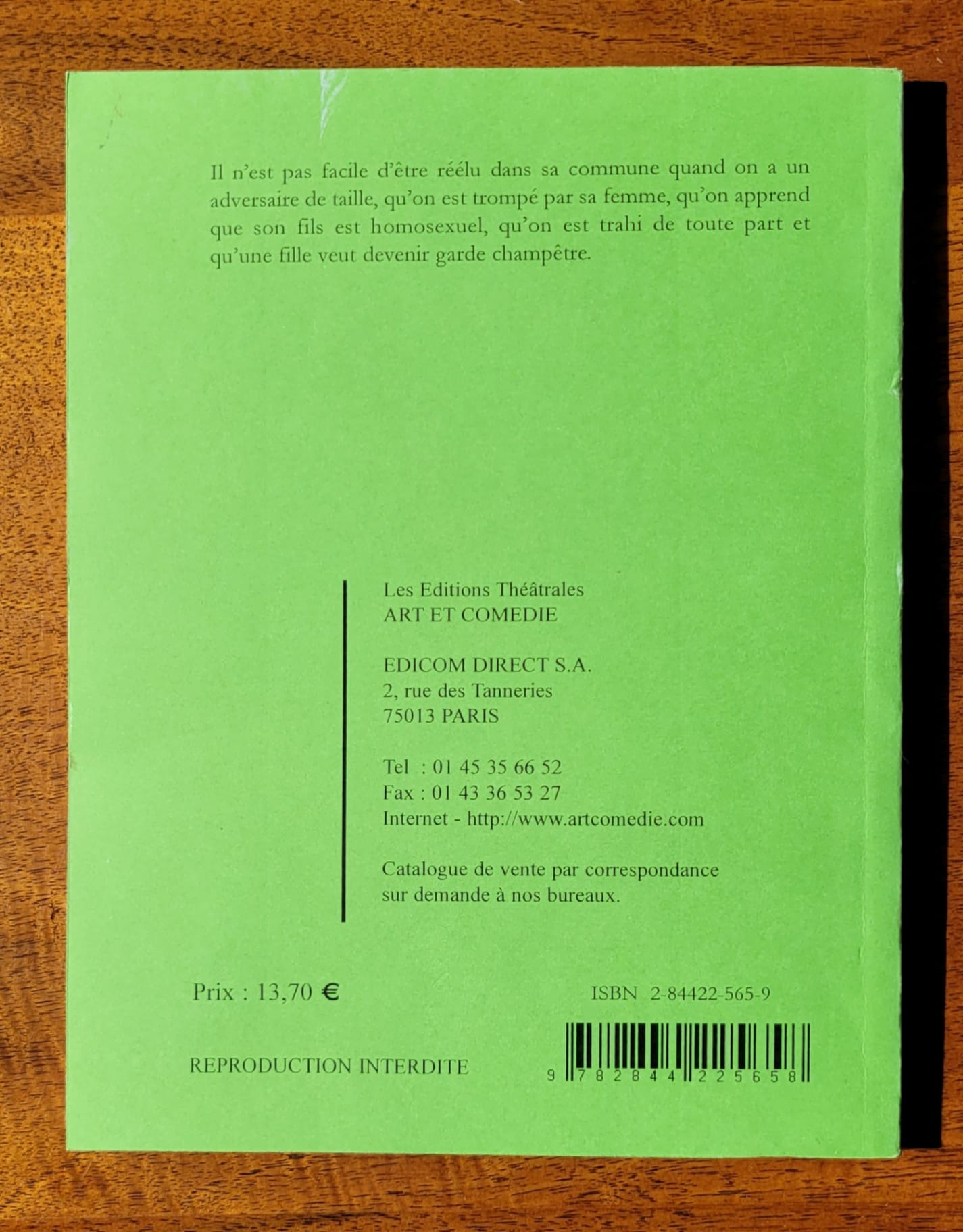 Le vieux vélo vert : comédie