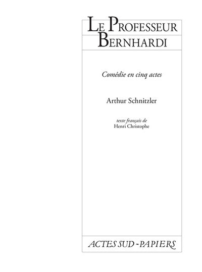 Professeur Bernhardi