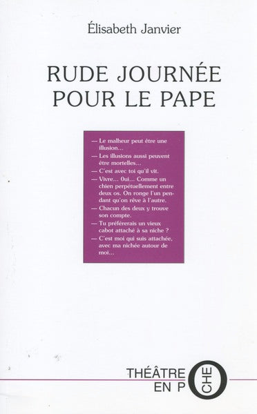 RUDE JOURNEE POUR LE PAPE