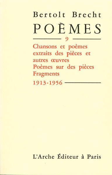 Poèmes T9 Brecht
