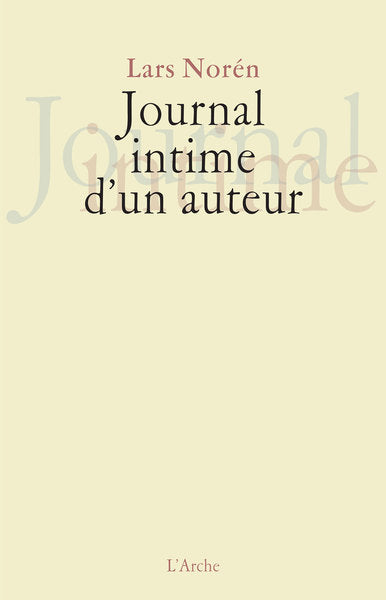 Journal intime d'un auteur