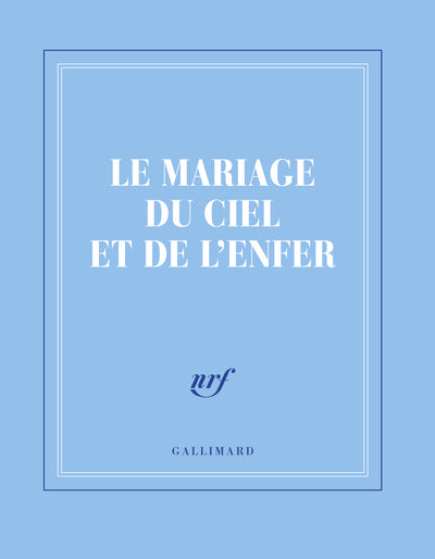 Carnet carré "Le Mariage du Ciel et de l'Enfer" (papeterie)