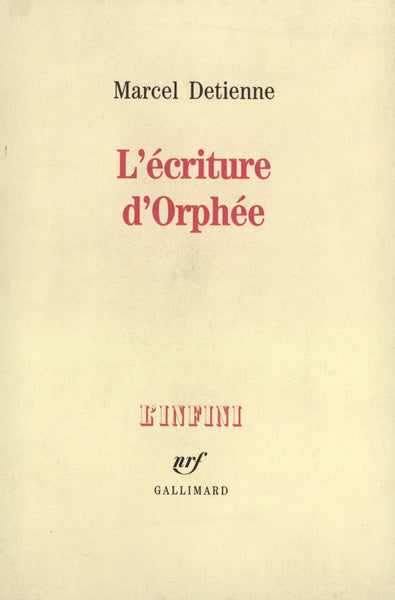L'écriture d'Orphée