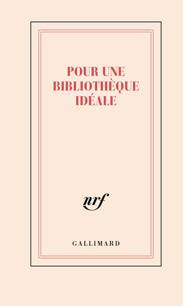 Carnet "Pour une bibliothèque idéale" (papeterie)