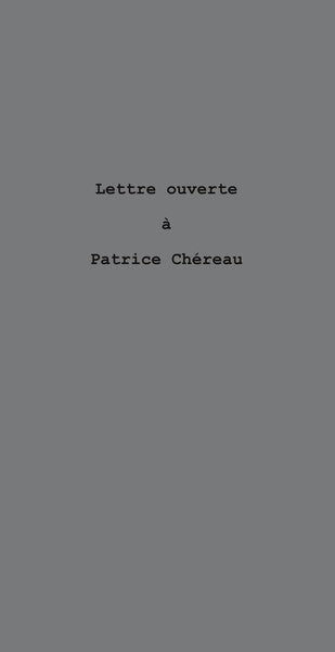 Lettre ouverte à Patrice Chéreau