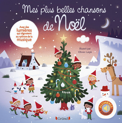 Mes plus belles chansons de Noël - Livre sons et lumières avec 6 puces - Dès 1 an