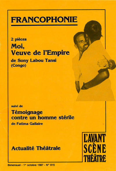 Avant-scène théâtre n° 815. Moi, veuve de l'Empire