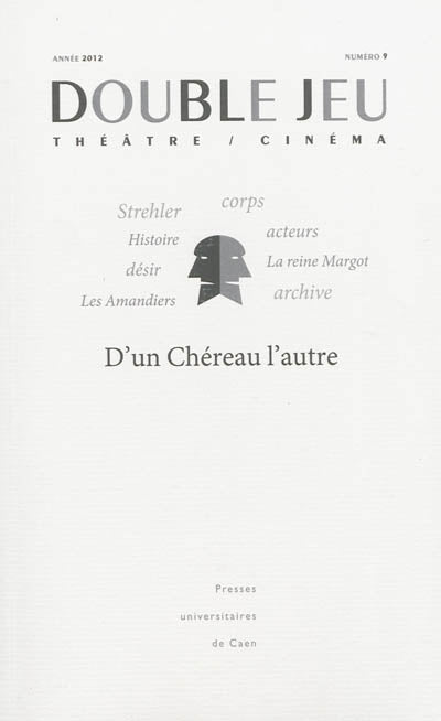 DOUBLE JEU, N 9/2012. D'UN CHEREAU L'AUTRE
