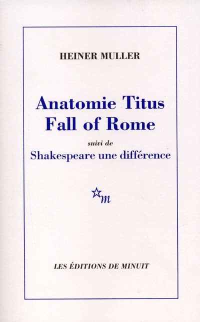 Anatomie Titus fall of Rome