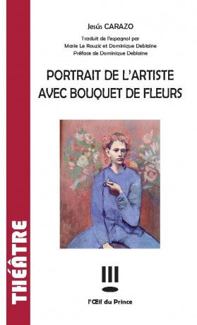 Portrait de l'artiste avec bouquet de fleurs