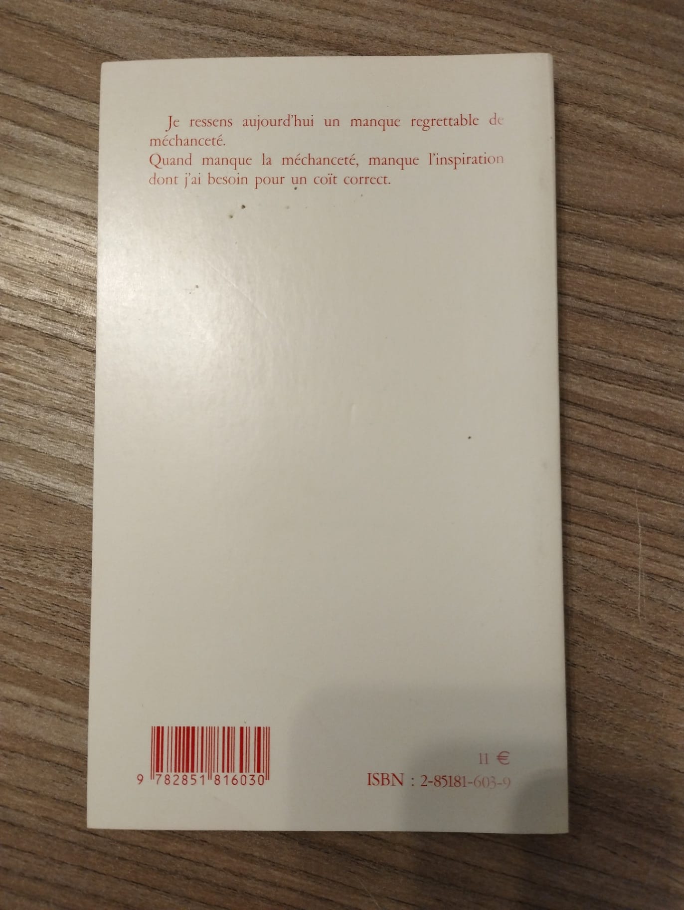 Viol d’après Titus Andronicus de Shakespeare