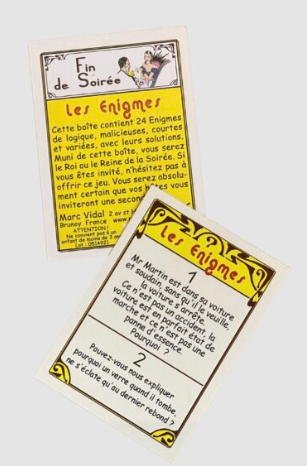 Fin de soirée Les Enigmes