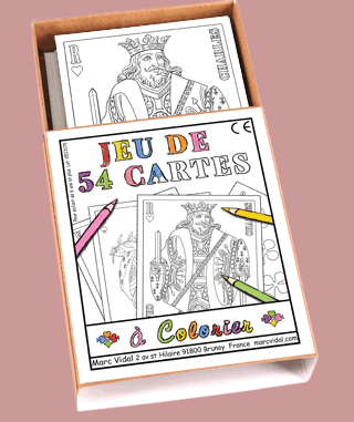 54 cartes a colorier