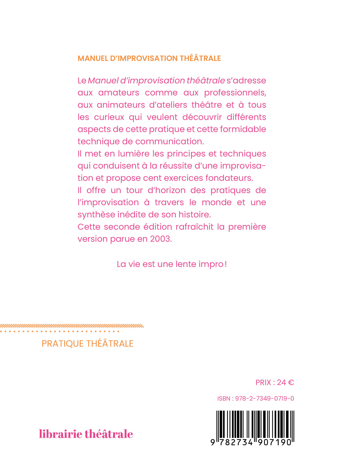 Manuel d'improvisation théâtrale