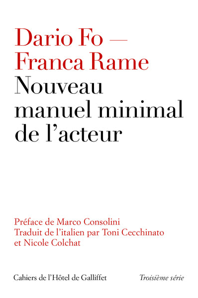 Nouveau manuel minimal de l'acteur