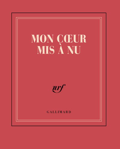 Carnet poche "Mon coeur mis à nu" (papeterie)