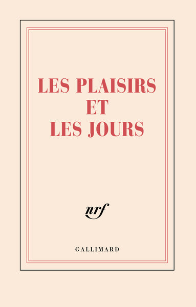 Carnet "Les Plaisirs et les Jours" (papeterie)