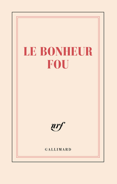 Carnet "Le bonheur fou" (papeterie)