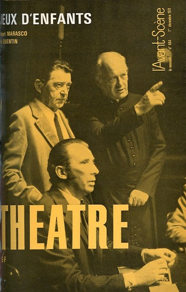 Avant-scène théâtre n° 484. Jeux d'enfants