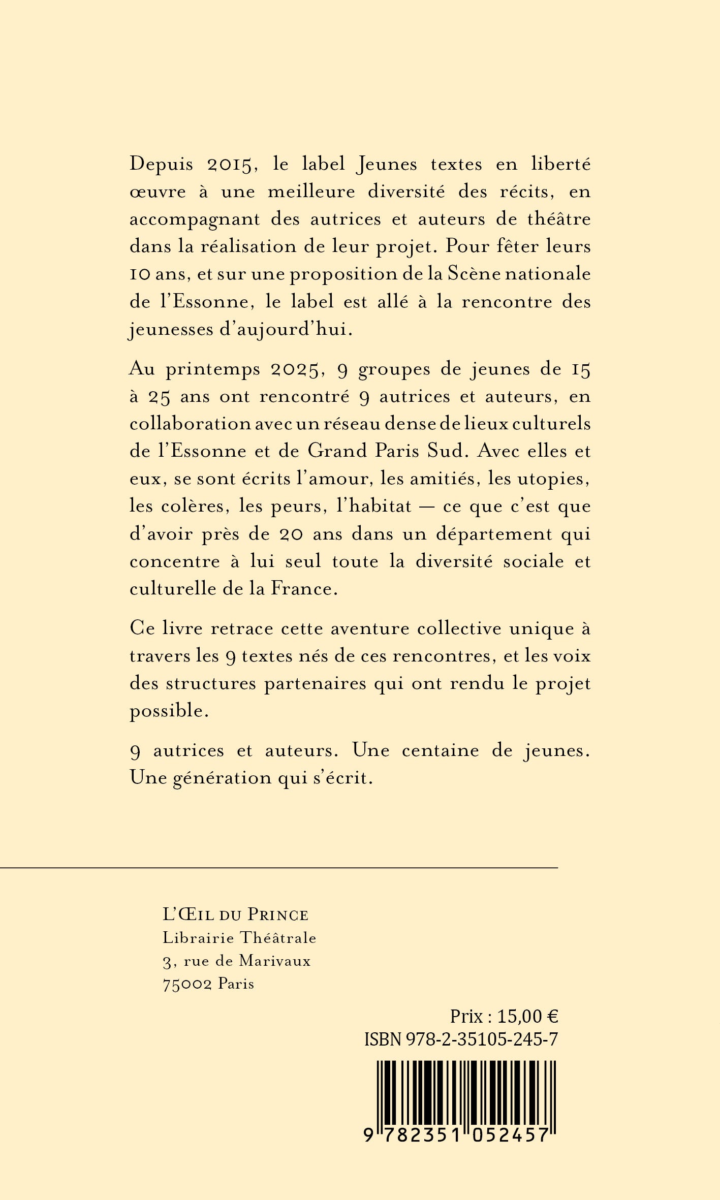 Récits de jeunesse