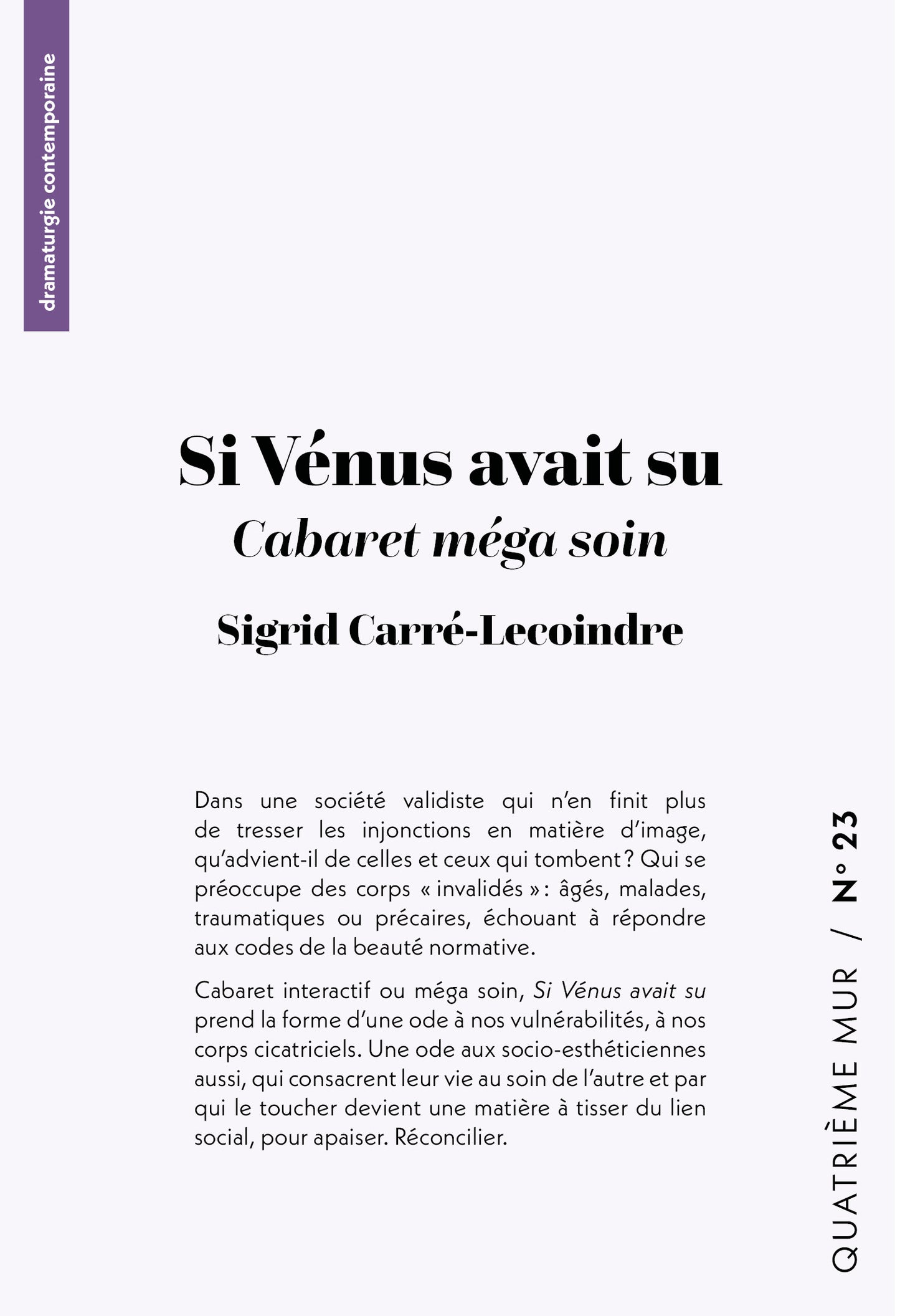 Si Vénus avait su