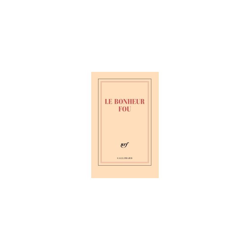 Carnet "Le bonheur fou" (papeterie)